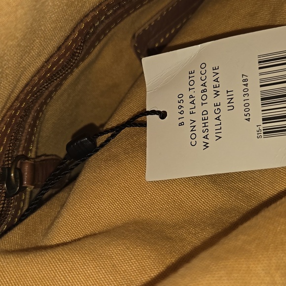 Cole Haan Cony Flap Woven Leather Crossbody Bag - Picture 14 of 14